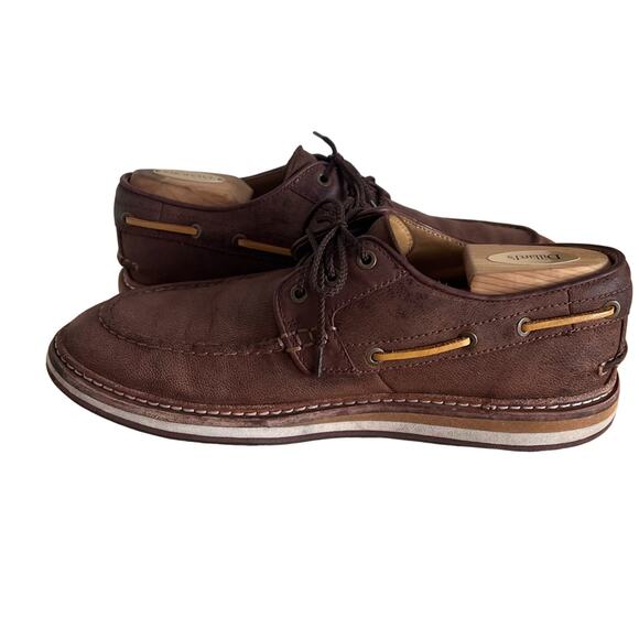 Ugg Australia Shoe Boat Mens Size 8 M Newell Brown leather Lace-up Moc Toe main image 11